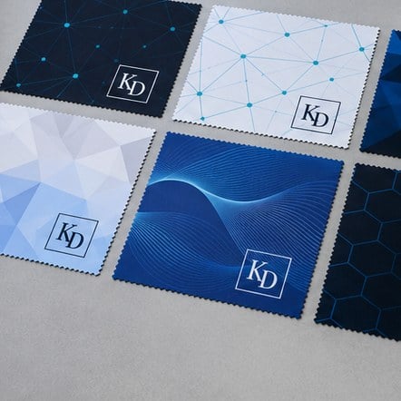 Customized microfiber cloths for electronics, it and device rollouts
